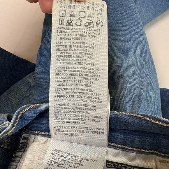 Womens Levi's denim jeans, light blue, super skinny, size 4, 710 - Picture 8 of 13